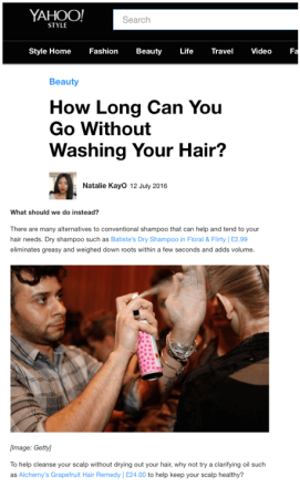 Yahoo! Style - July 2016