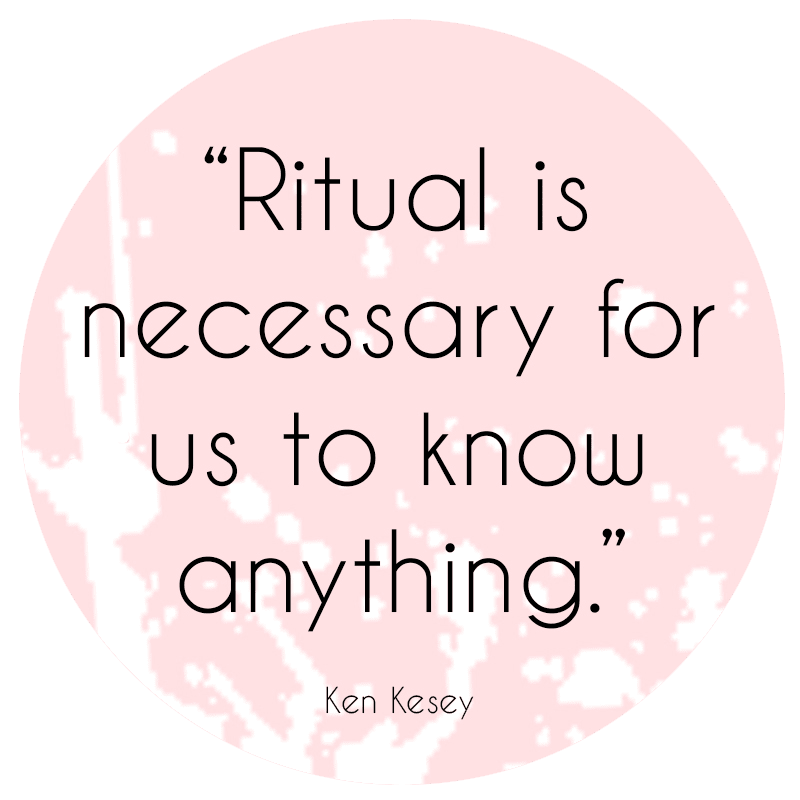 Ritual is necessary for us to know anything - Ken Kesey