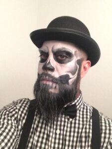 Skeleton Halloween beard